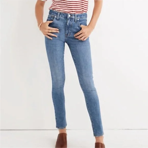 NWT Madewell Petite 9" Mid-Rise Skinny Jeans in Comfort Stretch: Eco Edition - Picture 2 of 3